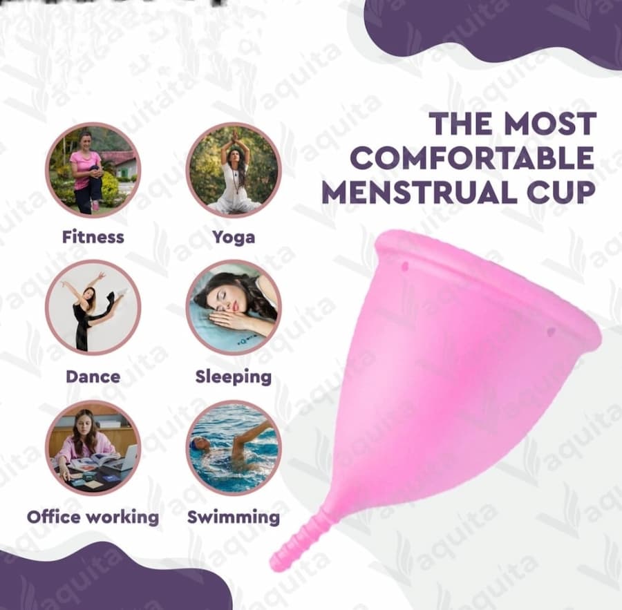 Pack of 2 High Quality Menstrual Cup, Reusable Menstrual Period cup