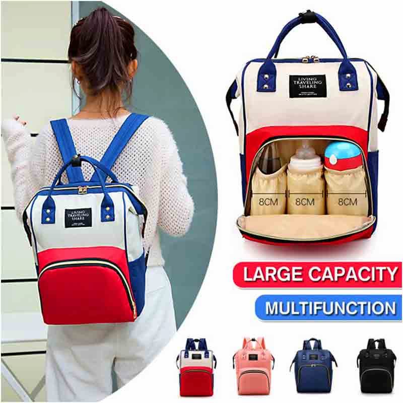 mummy-baby-bag-nappy-diapers-bag-large-capacity-baby-bag-travel-backpack-diaper-organizer-nursing-care-child-diapers-bags-easy-life-595177 - FOXMART PK mummy-baby-bag-nappy-diapers-bag-large-capacity-baby-bag-travel-backpack-diaper-organizer-nursing-care-child-diapers-bags-easy-life-595177