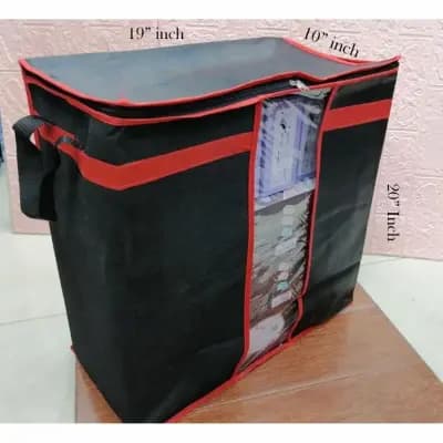 pack-of-4-storage-bags-100-gsm-black-storage-bags-for-wardrobe-clothes-bags-for-cupboards-848280 - FOXMART PK pack-of-4-storage-bags-100-gsm-black-storage-bags-for-wardrobe-clothes-bags-for-cupboards-848280