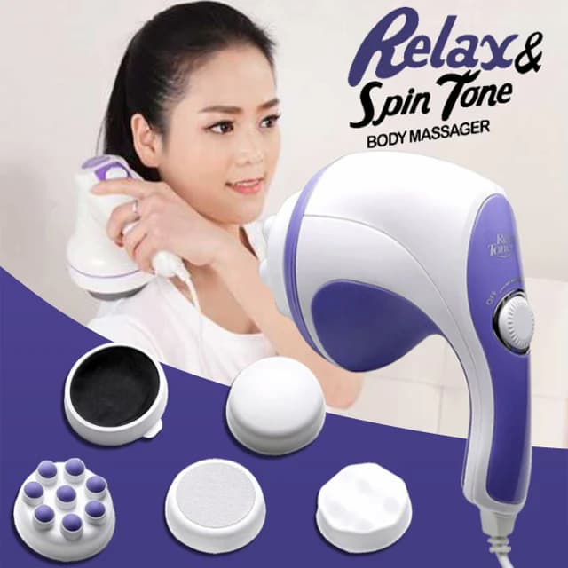 Relax and Spin Tone Massager - 5 in 1 Full Body Massager - Slimming Toning & Relaxing