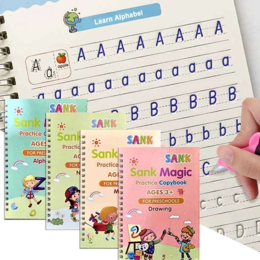 reusable-sank-magic-practice-copybook-montessori-reusable-magic-books-for-kids-handwriting-free-wiping-calligraphy-montessori-practice-copy-books-4-magic-books--296557 - FOXMART PK reusable-sank-magic-practice-copybook-montessori-reusable-magic-books-for-kids-handwriting-free-wiping-calligraphy-montessori-practice-copy-books-4-magic-books--296557