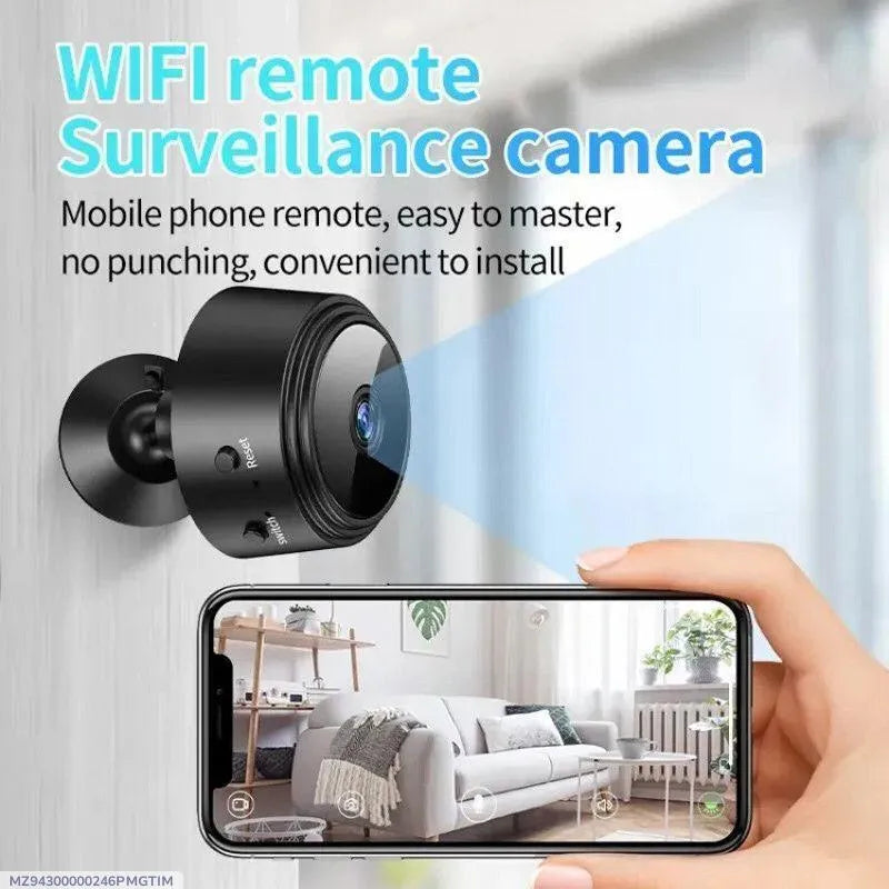 Mini Black WiFi Surveillance Camera for Home