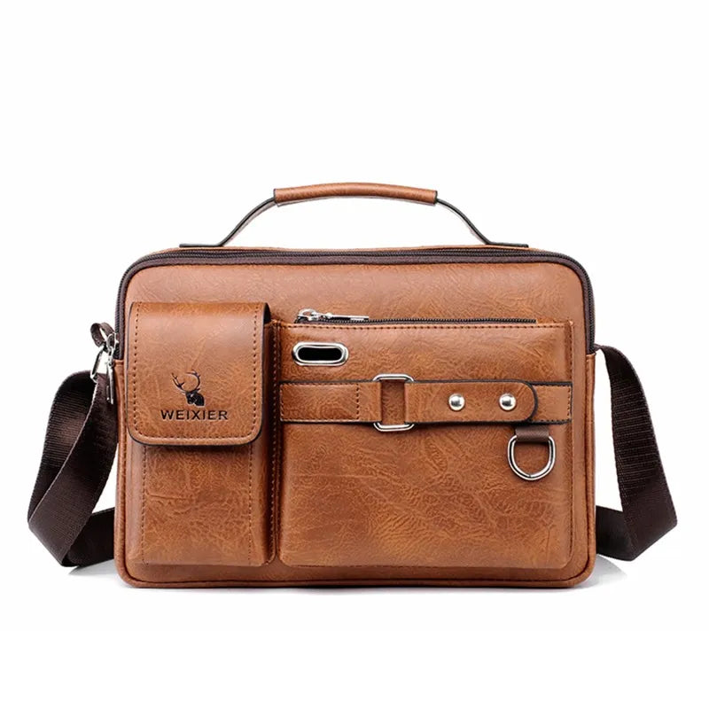 [EDITAR] Moda masculina ombro portátil bolsa de couro do plutônio maleta de negócios viagem homem crossbody saco de qualidade da marca